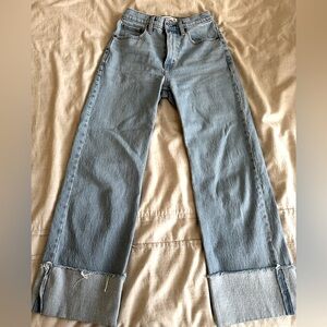 Abercrombie Cuffed High Rise 90s Relaxed Jeans